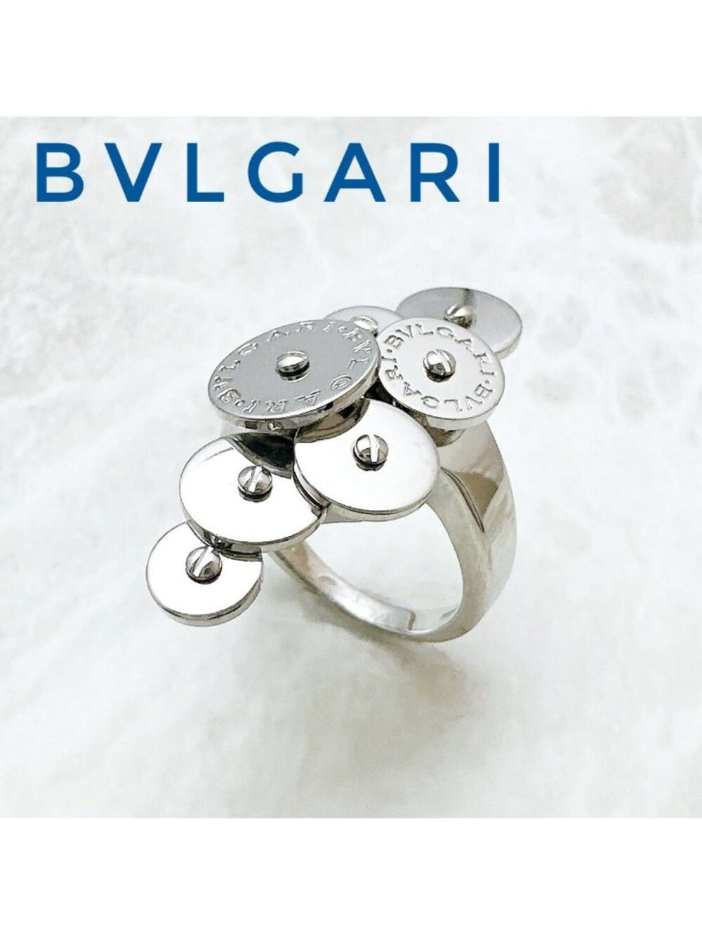 Bvlgari Chiklady White Gold Ring
